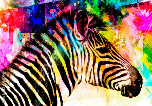 Fototapeta Tło Zebra