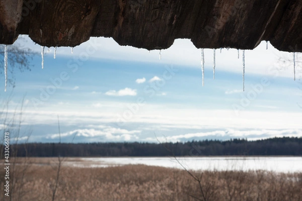 Obraz icicles from the roof
