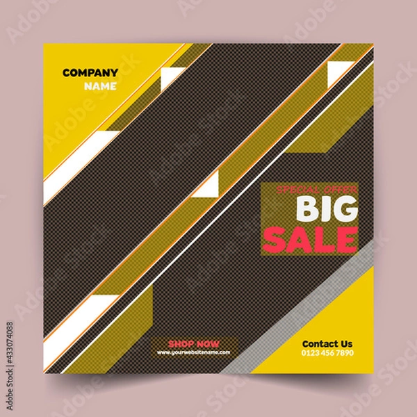 Obraz Creative Social Media Banner Design Template In This Year