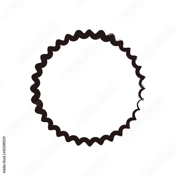 Fototapeta 吹き出しイラスト、アイコン（手描き、筆ペン風）