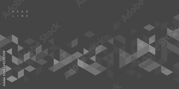 Obraz Abstract geometric technological background. Vector creative design.