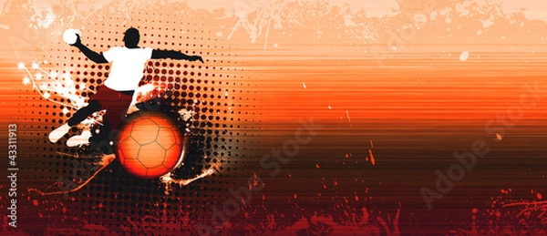 Obraz Strzał w piłkę ręczną