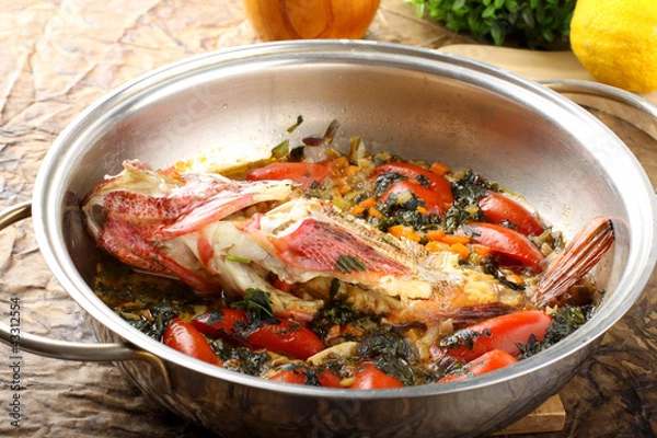 Obraz Scorpion fish in the pan