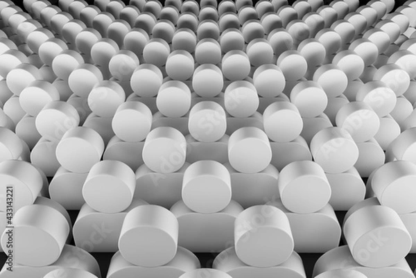 Obraz Be Equal, Crowd in White Condition 