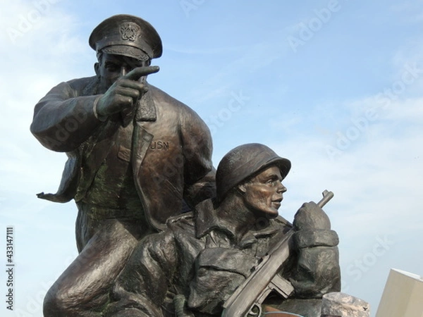 Fototapeta Utah Beach, Francia. Una de las playas del desembarco de Normandía. 