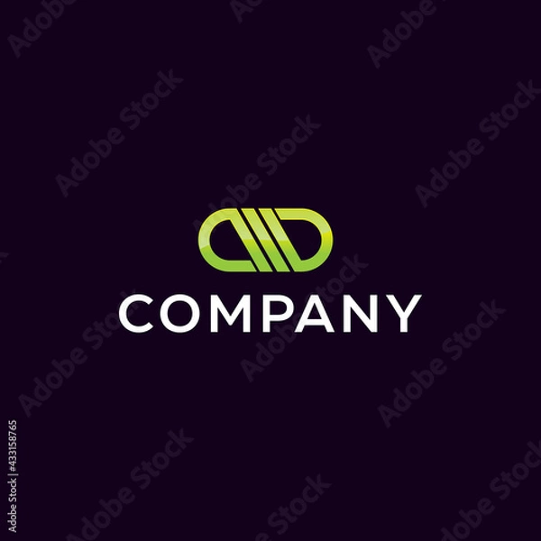 Obraz Logo Design, abstract Letter CD, CMD Design 