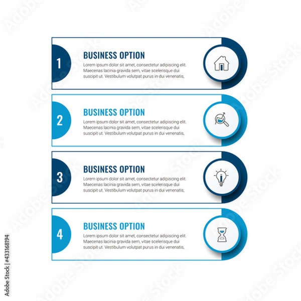 Fototapeta business concept timeline. Infograph template. Can be used for process, presentations, layout, banner,info graph.
