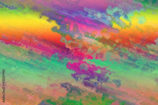 Obraz An abstract psychedelic background image.
