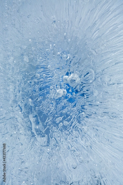 Obraz 凍結した氷の中の気泡