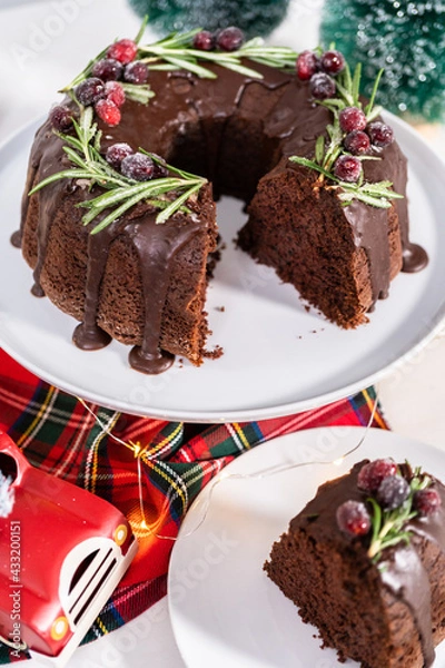 Obraz Chocolate bundt cake