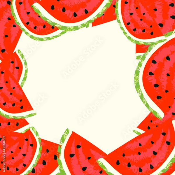 Fototapeta background with watermelon