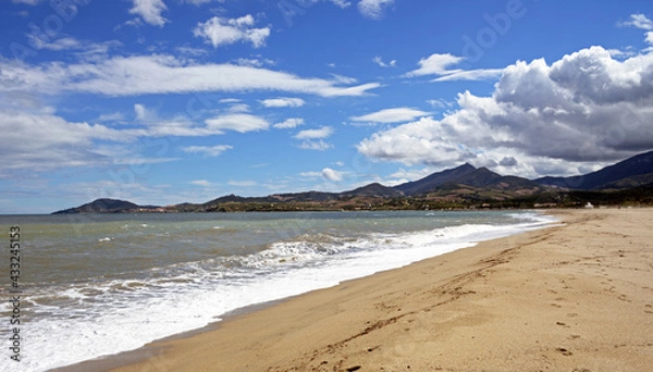 Fototapeta Am Strand von Argèles sur mer