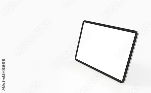 Fototapeta Tablet pc  computer with blank screen 3d