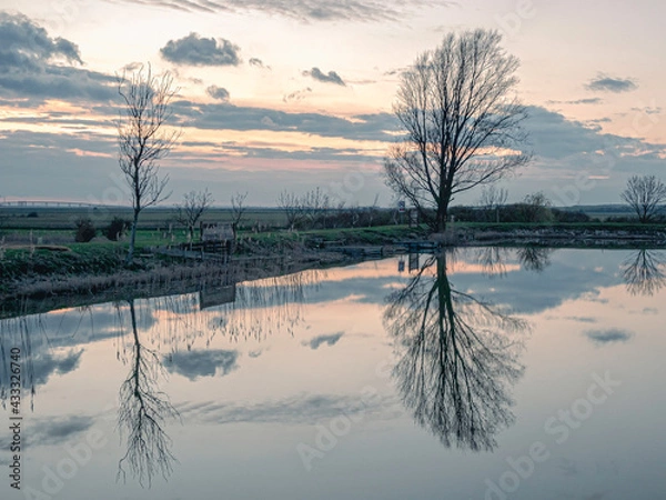 Obraz lake in winter