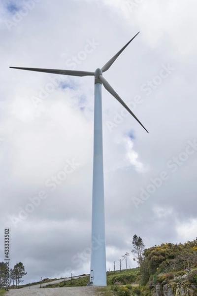 Obraz windmill wind power generator isolated