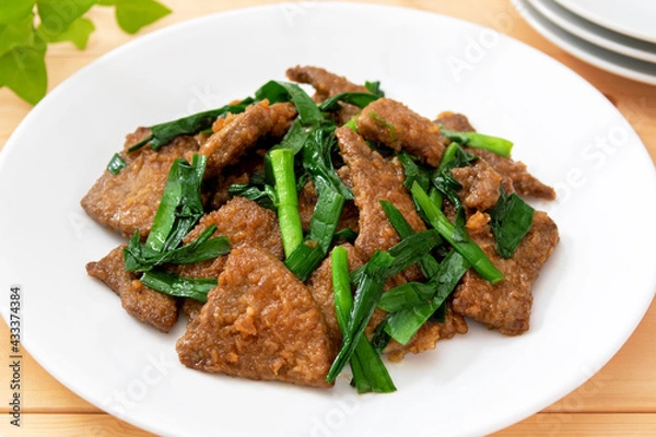 Fototapeta レバニラ炒め