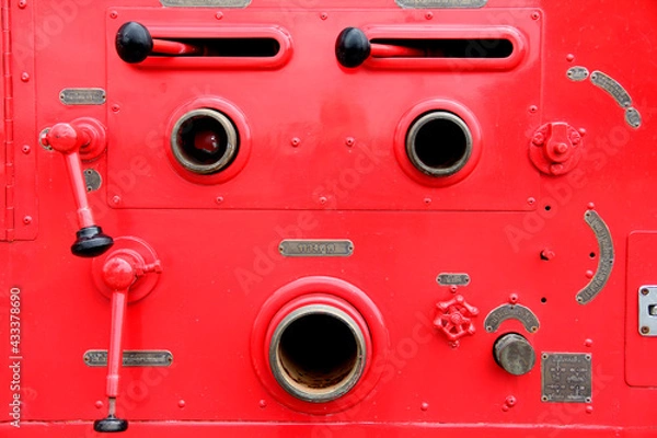 Fototapeta red fire hydrant 