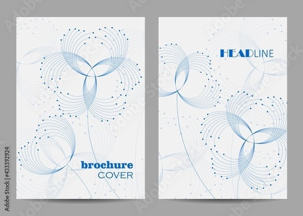 Obraz Modern vector templates for brochure cover in A4