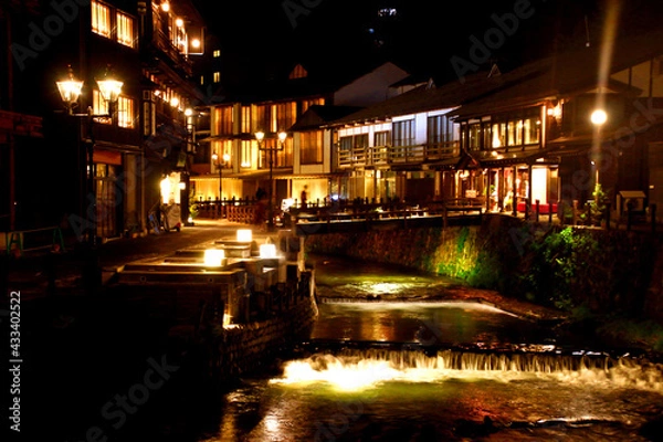 Obraz 銀山温泉（山形県・尾花沢市）