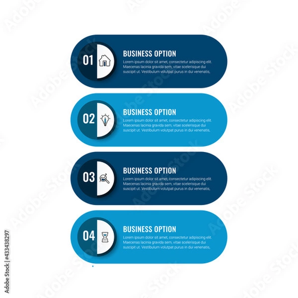 Fototapeta business concept timeline. Infograph template. Can be used for process, presentations, layout, banner,info graph.
