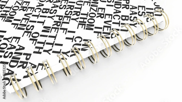 Obraz recycle paper notebook