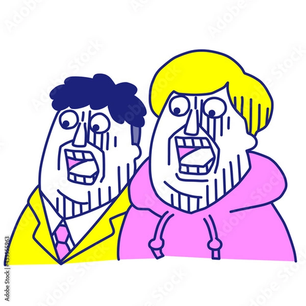 Fototapeta ショック顔