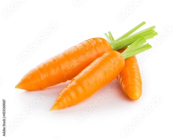 Fototapeta Fresh three carrots