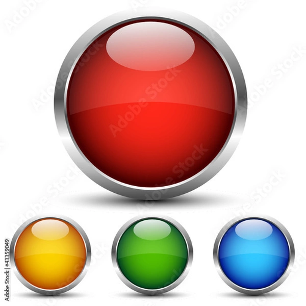 Fototapeta Button Set