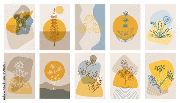 Obraz bitter herbs p1, abstract poster, set dd