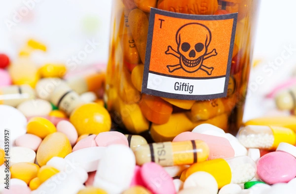 Fototapeta Tabletten - giftig