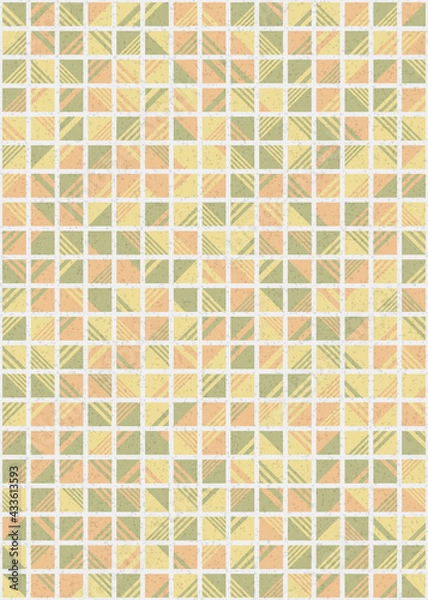 Fototapeta Abstract Geometric Pattern generative computational art illustration