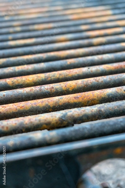 Fototapeta rusty grill stove