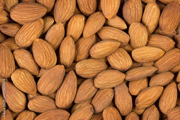 Fototapeta Raw almods as background