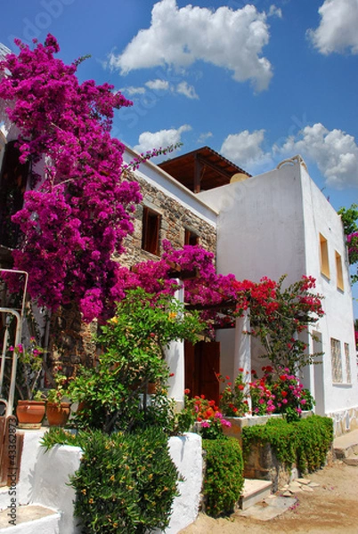 Obraz stone house in bodrum turkey