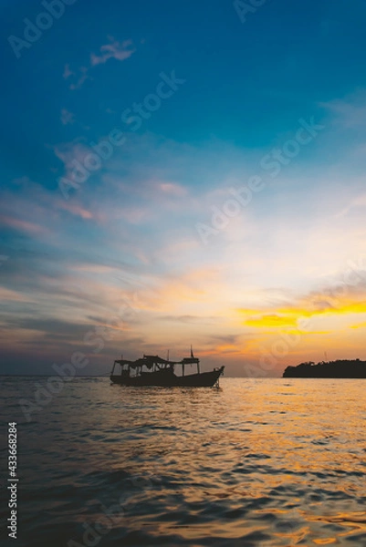 Fototapeta Cambodia sunset