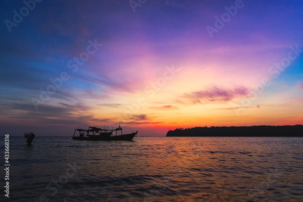 Fototapeta Cambodia sunset