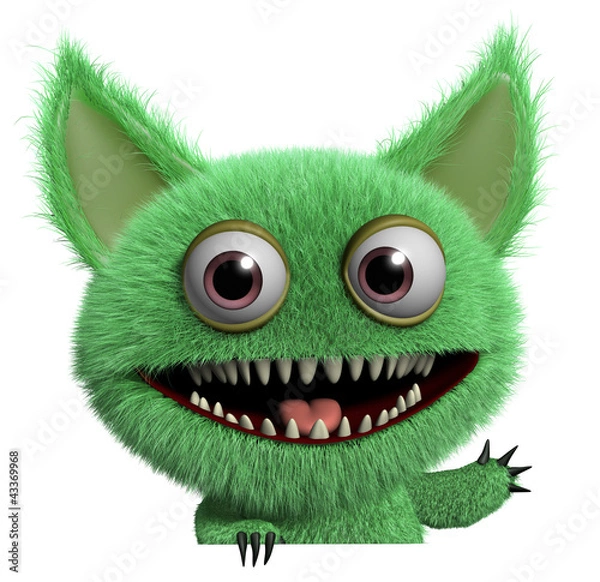 Fototapeta furry gremlin