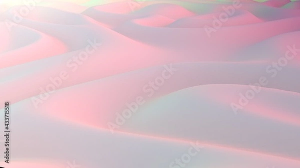 Fototapeta Diseño orgánico con degradado. Ilustración de líquidos.  Modelado 3d para presentación con relieve y textura. 