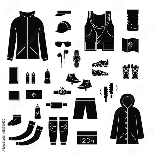 Obraz trail running mandatory gear icon