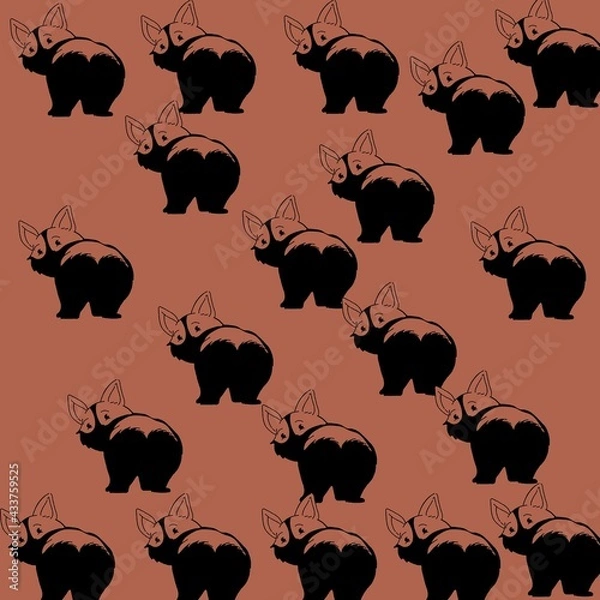 Fototapeta Cats abstract design pattern