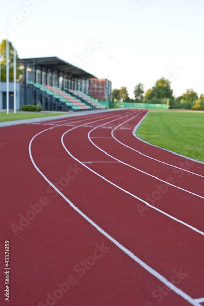 Fototapeta stadium in the evening