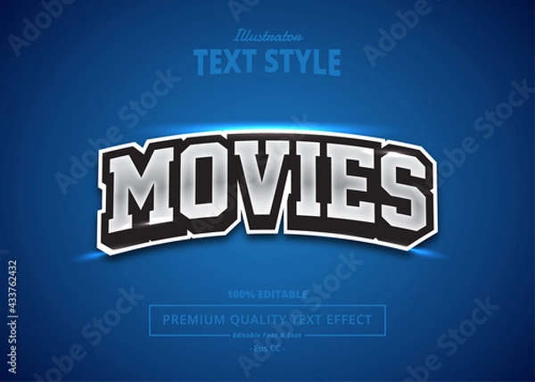 Obraz Movie Illustrator Text Effect
