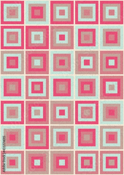 Fototapeta Abstract Geometric Pattern generative computational art illustration