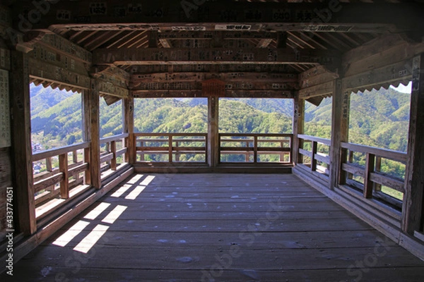 Fototapeta 五大堂・山寺（山形県・山形市）