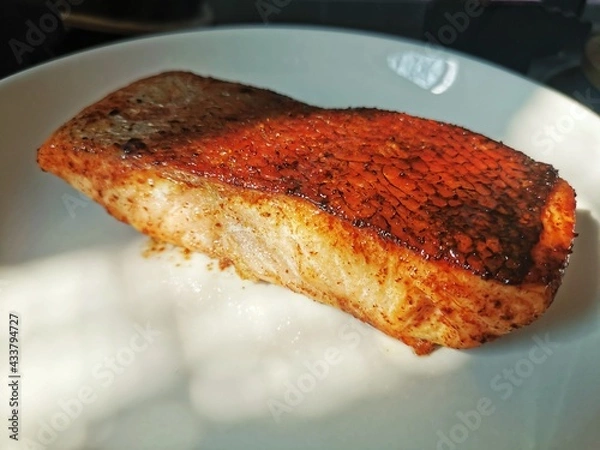 Fototapeta salmon steak