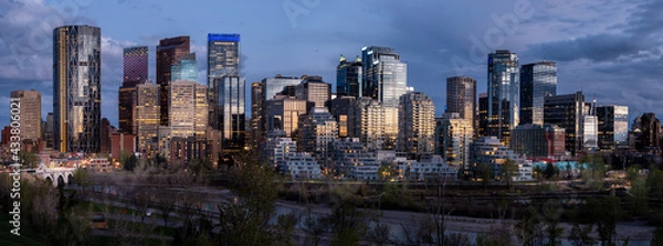 Fototapeta Calgary skyline panoramic