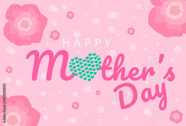 Fototapeta Mother's day greeting card.