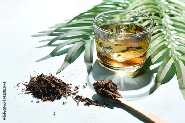 Obraz ボタニカルなお茶と茶葉