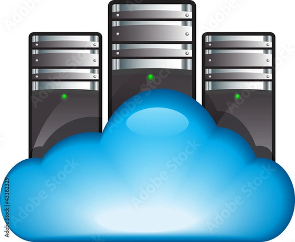 Fototapeta Cloud computing concept