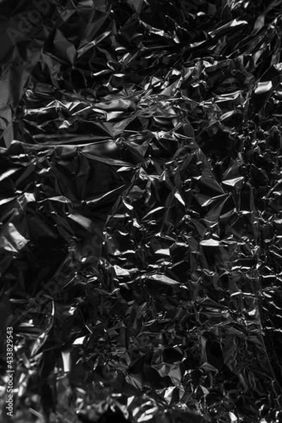 Obraz crumpled silver foil